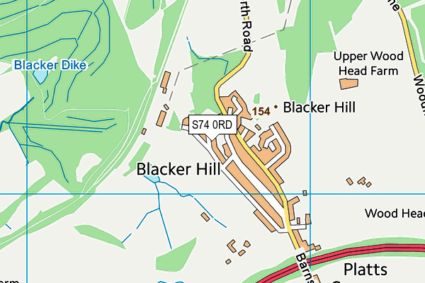 S74 0RD map - OS VectorMap District (Ordnance Survey) S74 0RD map - OS VectorMap District (Ordnance Survey)
