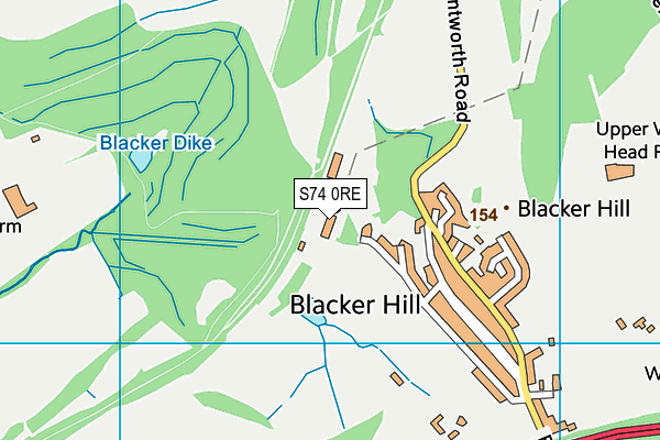 S74 0RE map - OS VectorMap District (Ordnance Survey) S74 0RE map - OS VectorMap District (Ordnance Survey)
