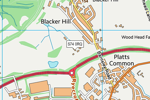 S74 0RQ map - OS VectorMap District (Ordnance Survey) S74 0RQ map - OS VectorMap District (Ordnance Survey)