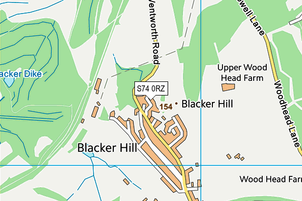 S74 0RZ map - OS VectorMap District (Ordnance Survey) S74 0RZ map - OS VectorMap District (Ordnance Survey)
