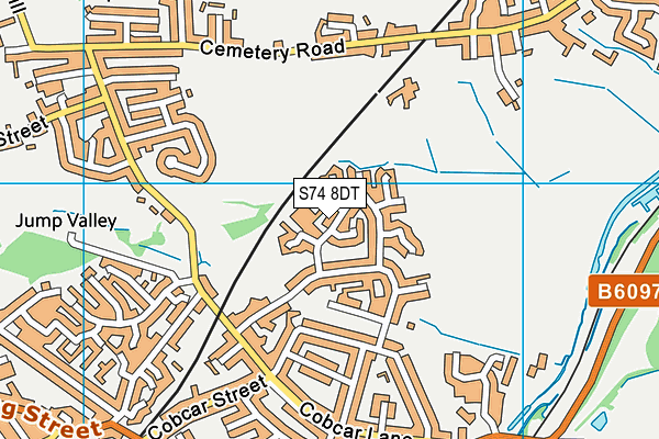 S74 8DT map - OS VectorMap District (Ordnance Survey) S74 8DT map - OS VectorMap District (Ordnance Survey)