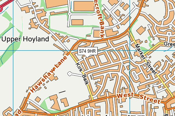 S74 9HR map - OS VectorMap District (Ordnance Survey) S74 9HR map - OS VectorMap District (Ordnance Survey)