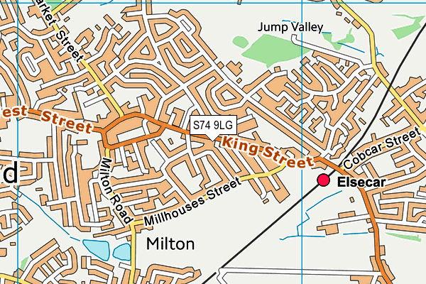 S74 9LG map - OS VectorMap District (Ordnance Survey) S74 9LG map - OS VectorMap District (Ordnance Survey)