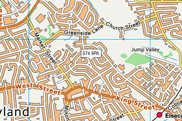 S74 9PA map - OS VectorMap District (Ordnance Survey) S74 9PA map - OS VectorMap District (Ordnance Survey)