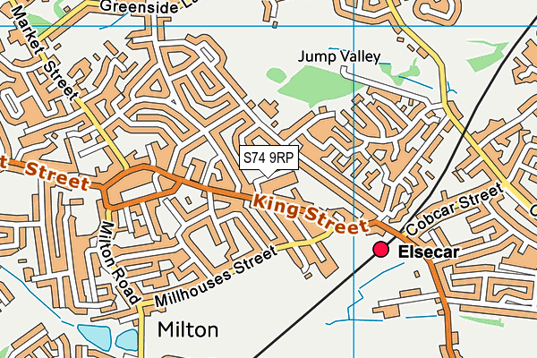 S74 9RP map - OS VectorMap District (Ordnance Survey) S74 9RP map - OS VectorMap District (Ordnance Survey)