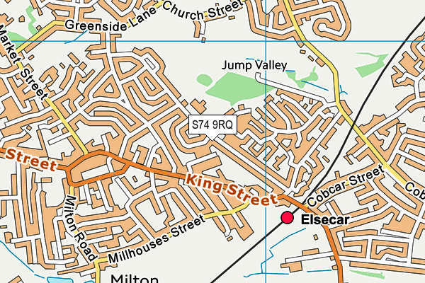 S74 9RQ map - OS VectorMap District (Ordnance Survey) S74 9RQ map - OS VectorMap District (Ordnance Survey)