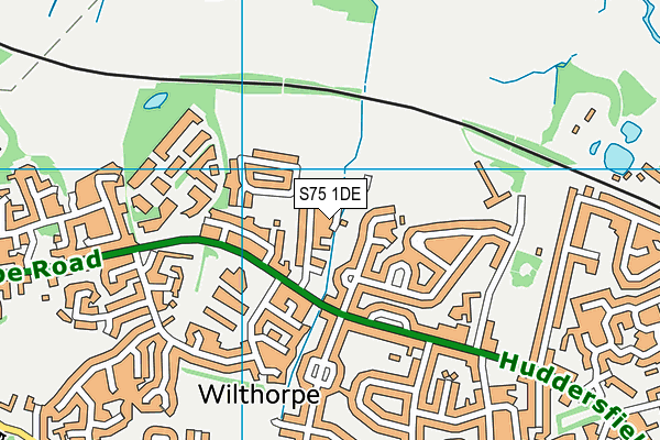S75 1DE map - OS VectorMap District (Ordnance Survey) S75 1DE map - OS VectorMap District (Ordnance Survey)