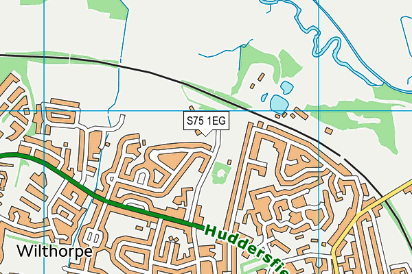 S75 1EG map - OS VectorMap District (Ordnance Survey) S75 1EG map - OS VectorMap District (Ordnance Survey)
