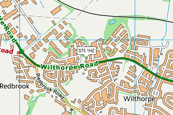 S75 1HZ map - OS VectorMap District (Ordnance Survey) S75 1HZ map - OS VectorMap District (Ordnance Survey)