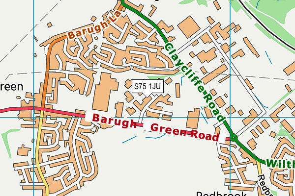 S75 1JU map - OS VectorMap District (Ordnance Survey) S75 1JU map - OS VectorMap District (Ordnance Survey)