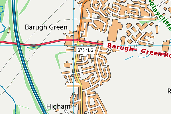 S75 1LG map - OS VectorMap District (Ordnance Survey) S75 1LG map - OS VectorMap District (Ordnance Survey)