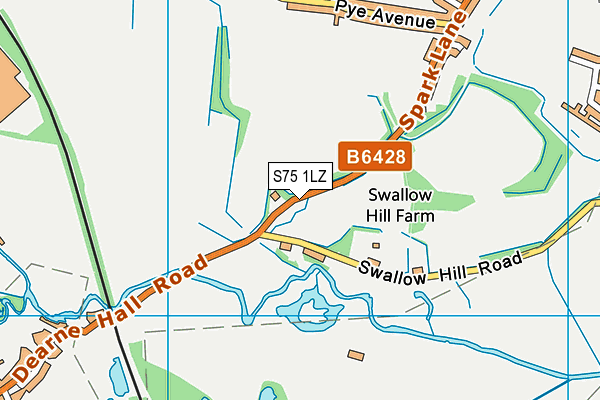 S75 1LZ map - OS VectorMap District (Ordnance Survey) S75 1LZ map - OS VectorMap District (Ordnance Survey)