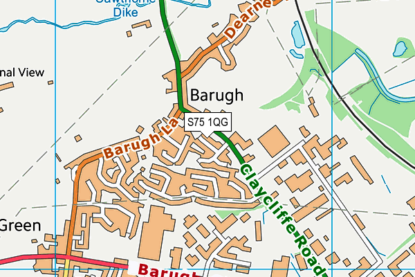 S75 1QG map - OS VectorMap District (Ordnance Survey) S75 1QG map - OS VectorMap District (Ordnance Survey)