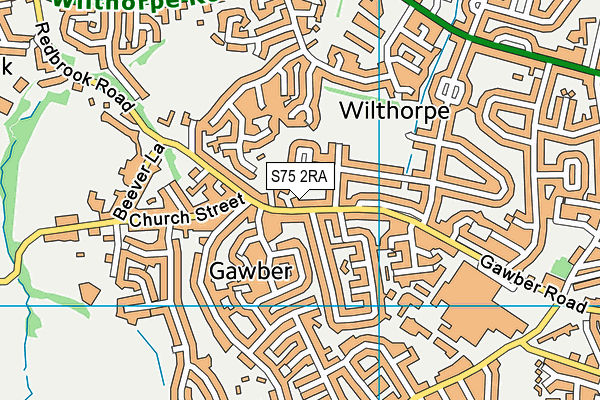 S75 2RA map - OS VectorMap District (Ordnance Survey) S75 2RA map - OS VectorMap District (Ordnance Survey)