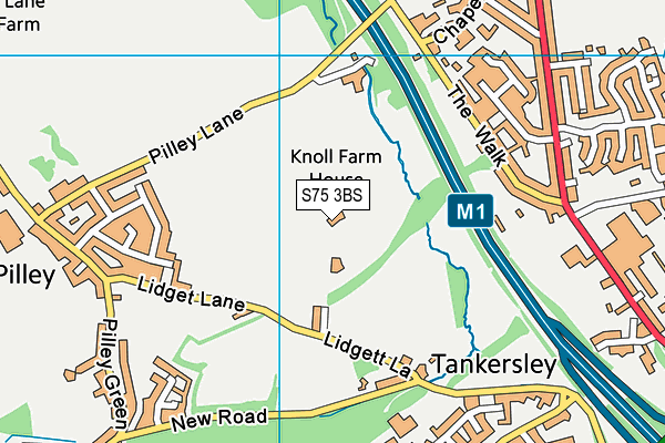 S75 3BS map - OS VectorMap District (Ordnance Survey) S75 3BS map - OS VectorMap District (Ordnance Survey)