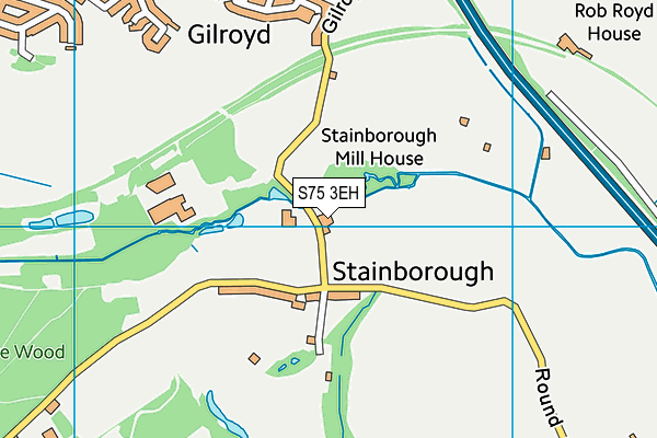 S75 3EH map - OS VectorMap District (Ordnance Survey) S75 3EH map - OS VectorMap District (Ordnance Survey)