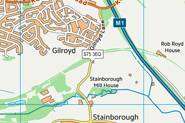 S75 3EQ map - OS VectorMap District (Ordnance Survey) S75 3EQ map - OS VectorMap District (Ordnance Survey)