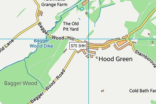 S75 3HH map - OS VectorMap District (Ordnance Survey) S75 3HH map - OS VectorMap District (Ordnance Survey)