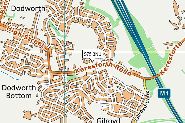 S75 3NU map - OS VectorMap District (Ordnance Survey) S75 3NU map - OS VectorMap District (Ordnance Survey)