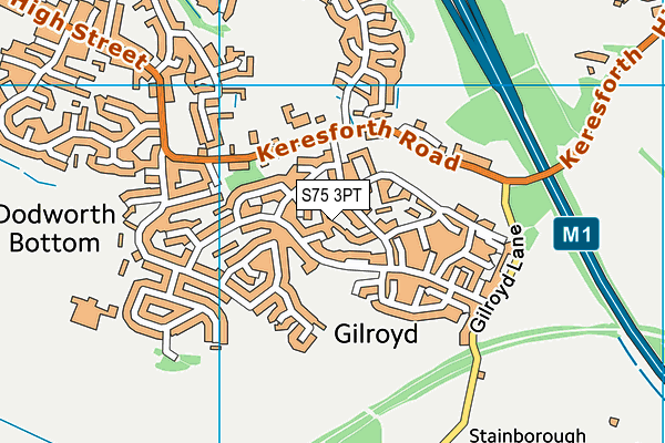 S75 3PT map - OS VectorMap District (Ordnance Survey) S75 3PT map - OS VectorMap District (Ordnance Survey)
