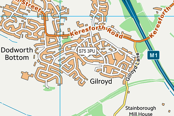 S75 3PU map - OS VectorMap District (Ordnance Survey) S75 3PU map - OS VectorMap District (Ordnance Survey)