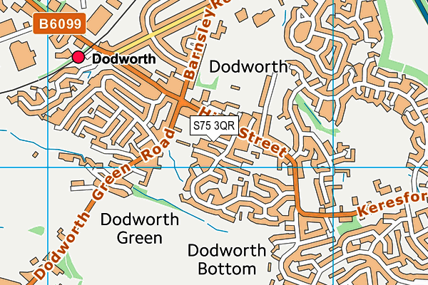 S75 3QR map - OS VectorMap District (Ordnance Survey) S75 3QR map - OS VectorMap District (Ordnance Survey)