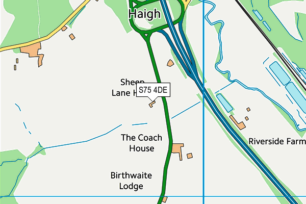 S75 4DE map - OS VectorMap District (Ordnance Survey) S75 4DE map - OS VectorMap District (Ordnance Survey)