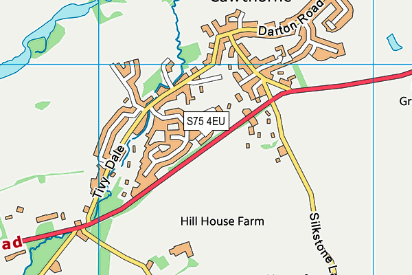 S75 4EU map - OS VectorMap District (Ordnance Survey) S75 4EU map - OS VectorMap District (Ordnance Survey)