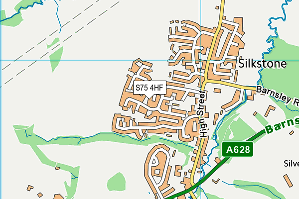 S75 4HF map - OS VectorMap District (Ordnance Survey) S75 4HF map - OS VectorMap District (Ordnance Survey)