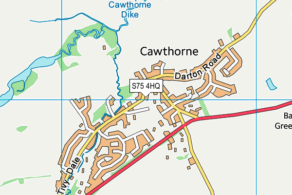 S75 4HQ map - OS VectorMap District (Ordnance Survey) S75 4HQ map - OS VectorMap District (Ordnance Survey)