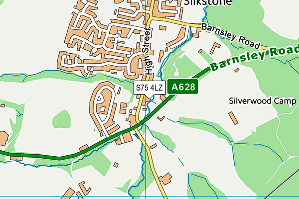 S75 4LZ map - OS VectorMap District (Ordnance Survey) S75 4LZ map - OS VectorMap District (Ordnance Survey)