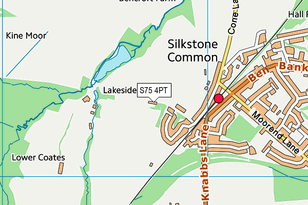 S75 4PT map - OS VectorMap District (Ordnance Survey) S75 4PT map - OS VectorMap District (Ordnance Survey)