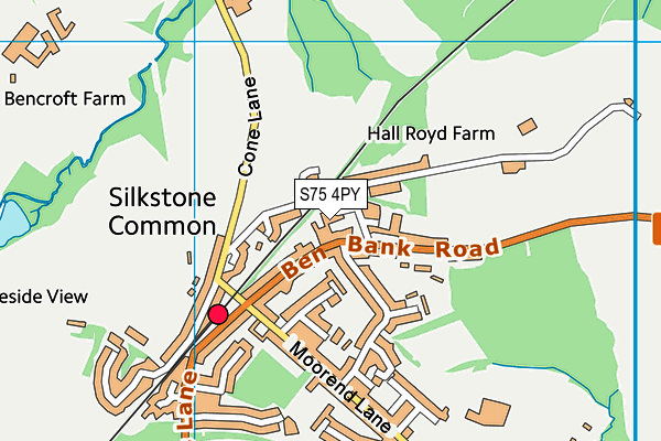 S75 4PY map - OS VectorMap District (Ordnance Survey) S75 4PY map - OS VectorMap District (Ordnance Survey)