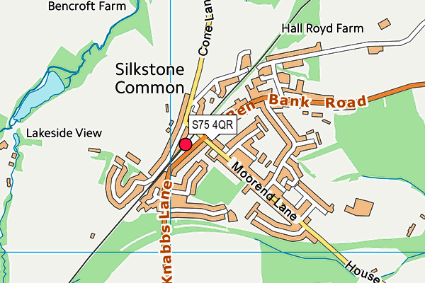 S75 4QR map - OS VectorMap District (Ordnance Survey) S75 4QR map - OS VectorMap District (Ordnance Survey)