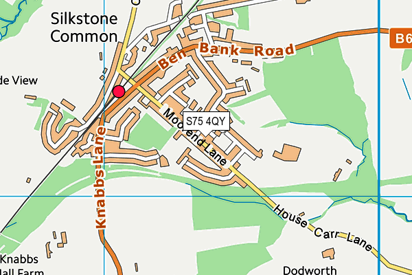 S75 4QY map - OS VectorMap District (Ordnance Survey) S75 4QY map - OS VectorMap District (Ordnance Survey)