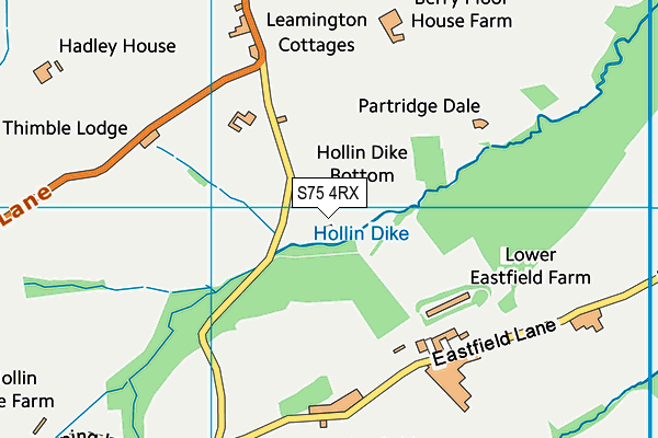 S75 4RX map - OS VectorMap District (Ordnance Survey) S75 4RX map - OS VectorMap District (Ordnance Survey)