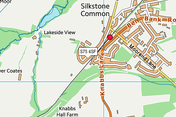 S75 4SF map - OS VectorMap District (Ordnance Survey) S75 4SF map - OS VectorMap District (Ordnance Survey)