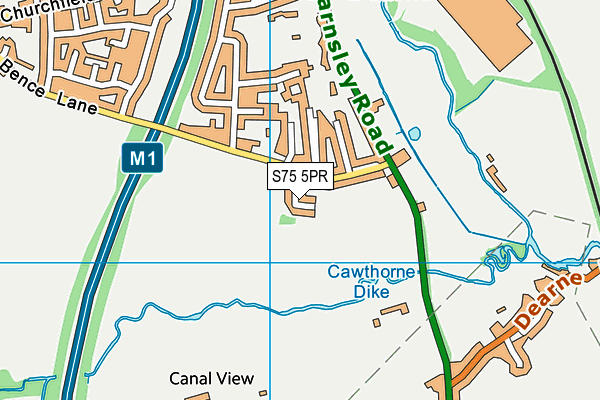S75 5PR map - OS VectorMap District (Ordnance Survey) S75 5PR map - OS VectorMap District (Ordnance Survey)