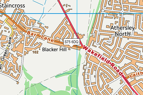 S75 6DQ map - OS VectorMap District (Ordnance Survey) S75 6DQ map - OS VectorMap District (Ordnance Survey)