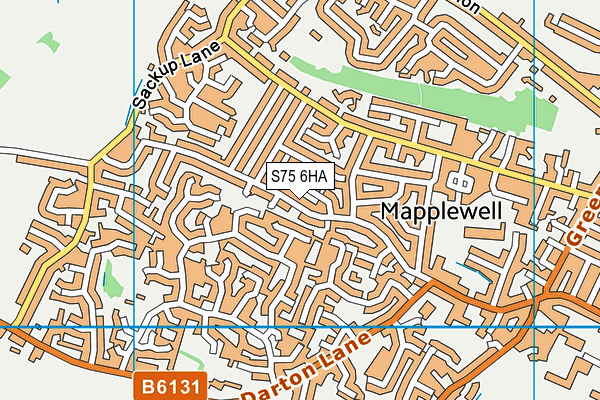 S75 6HA map - OS VectorMap District (Ordnance Survey) S75 6HA map - OS VectorMap District (Ordnance Survey)