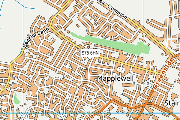 S75 6HN map - OS VectorMap District (Ordnance Survey) S75 6HN map - OS VectorMap District (Ordnance Survey)