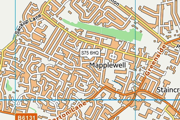 S75 6HQ map - OS VectorMap District (Ordnance Survey) S75 6HQ map - OS VectorMap District (Ordnance Survey)