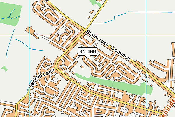 S75 6NH map - OS VectorMap District (Ordnance Survey) S75 6NH map - OS VectorMap District (Ordnance Survey)