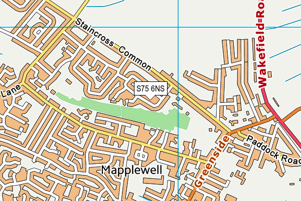 S75 6NS map - OS VectorMap District (Ordnance Survey) S75 6NS map - OS VectorMap District (Ordnance Survey)
