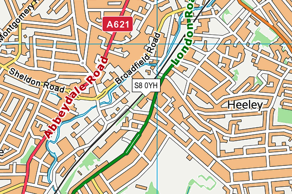 S8 0YH map - OS VectorMap District (Ordnance Survey) S8 0YH map - OS VectorMap District (Ordnance Survey)