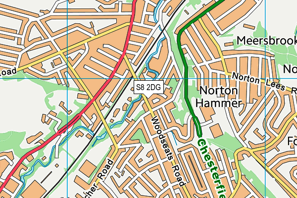 S8 2DG map - OS VectorMap District (Ordnance Survey) S8 2DG map - OS VectorMap District (Ordnance Survey)