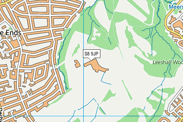 S8 9JP map - OS VectorMap District (Ordnance Survey) S8 9JP map - OS VectorMap District (Ordnance Survey)