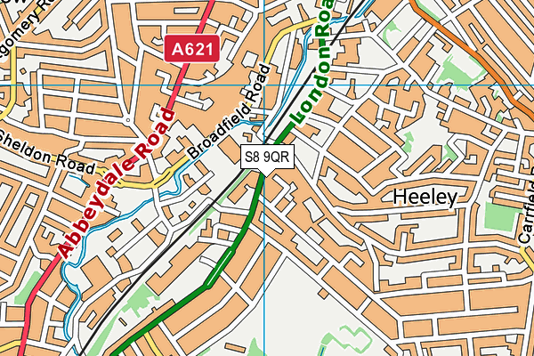 S8 9QR map - OS VectorMap District (Ordnance Survey) S8 9QR map - OS VectorMap District (Ordnance Survey)