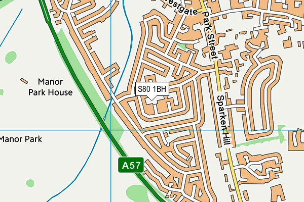 S80 1BH map - OS VectorMap District (Ordnance Survey) S80 1BH map - OS VectorMap District (Ordnance Survey)