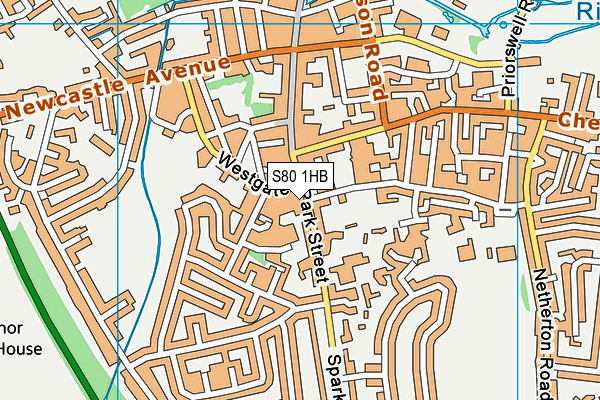 S80 1HB map - OS VectorMap District (Ordnance Survey) S80 1HB map - OS VectorMap District (Ordnance Survey)